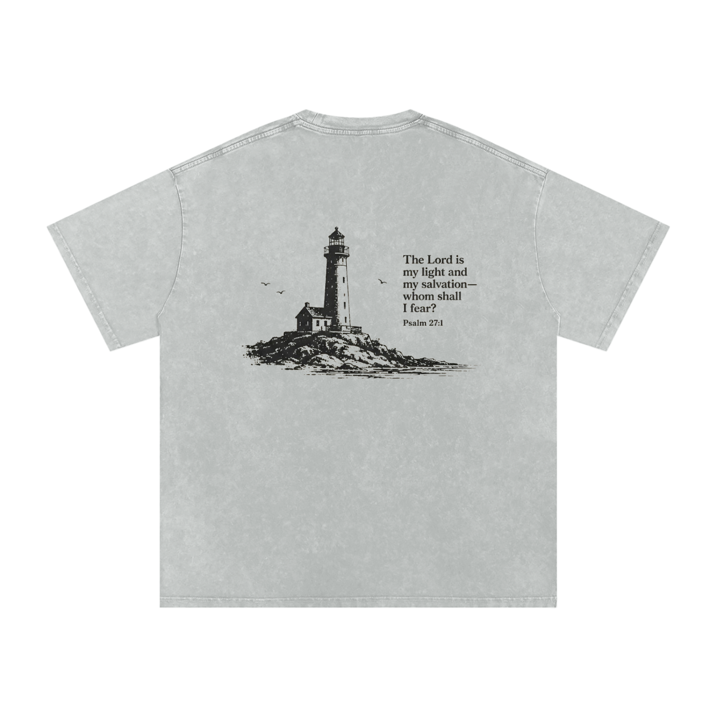 Snow Washed Oversized Cotton T-Shirt
