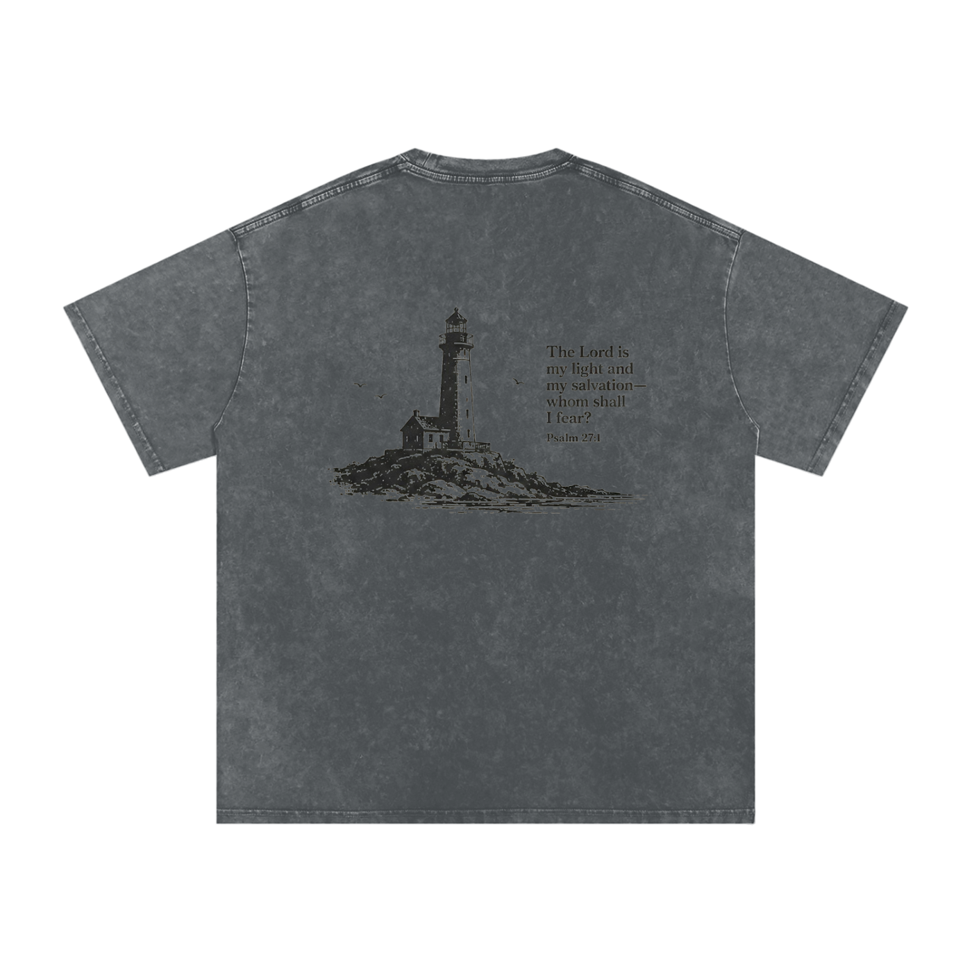 Snow Washed Oversized Cotton T-Shirt